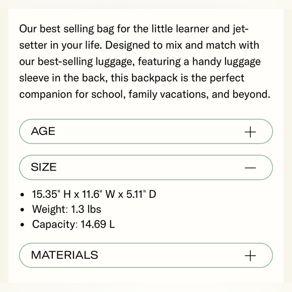 STATE Kane heart backpack. - Picture 2 of 2